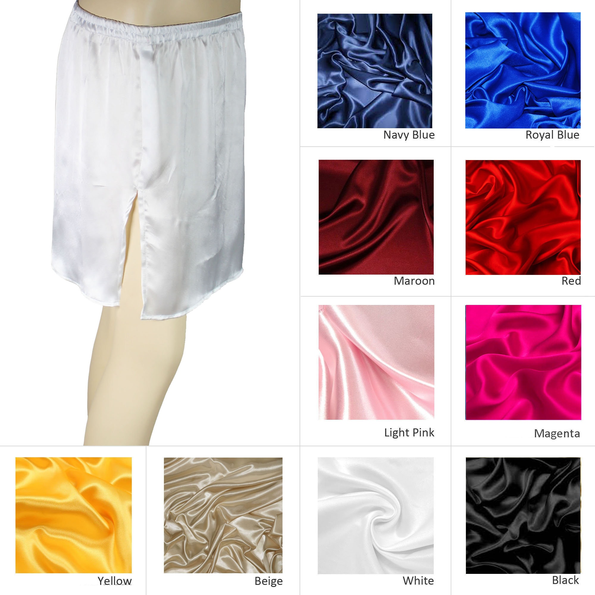 Satin half slip sale