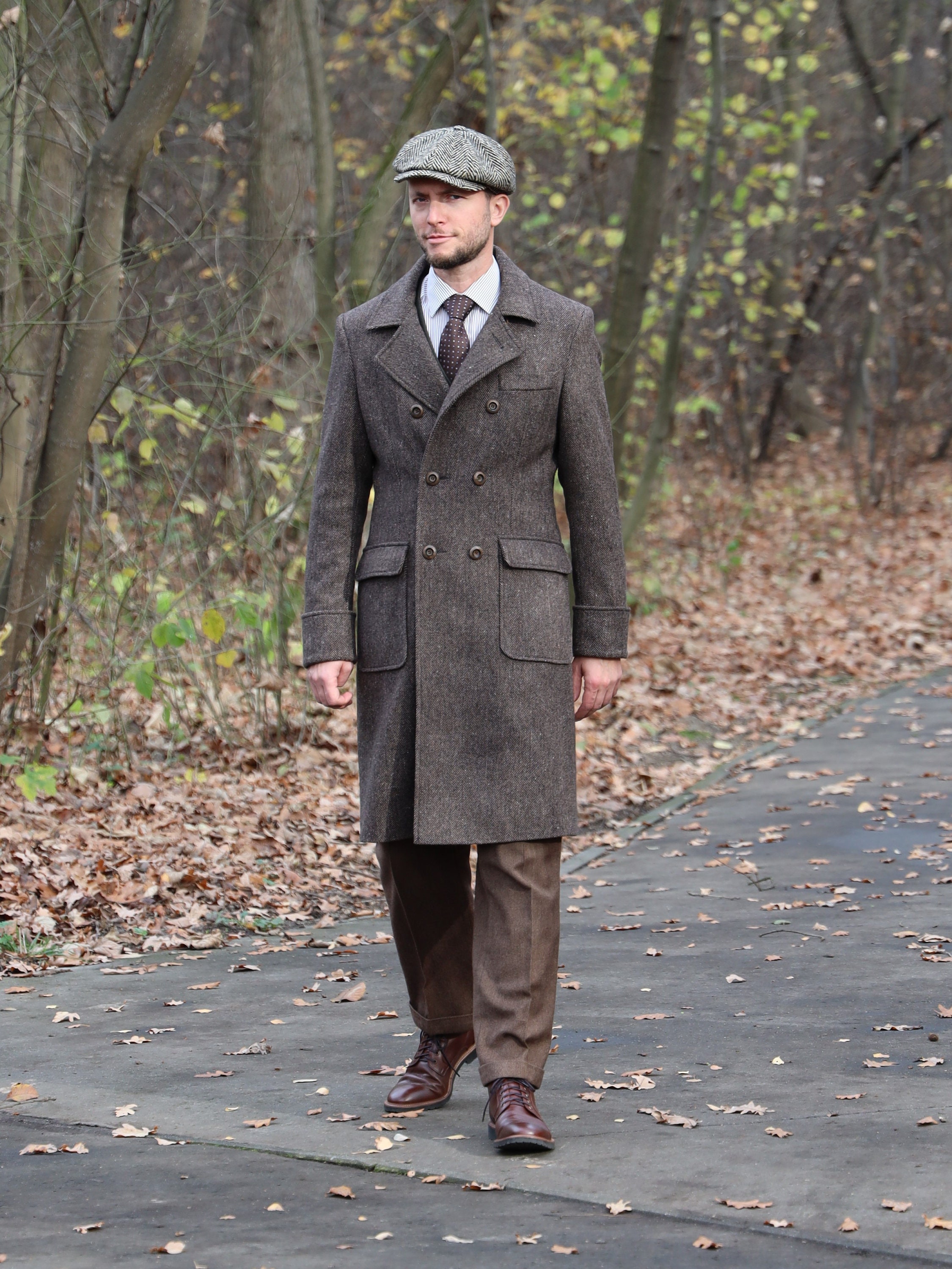 Men's Doublebreasted Tweed Overcoat Ulster Coat - Etsy