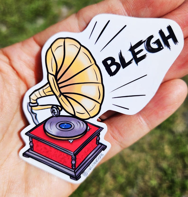 BLEGH Heavy Metal Vinyl Sticker | Die Cut Waterproof Sticker | 2.5 X 3 ...