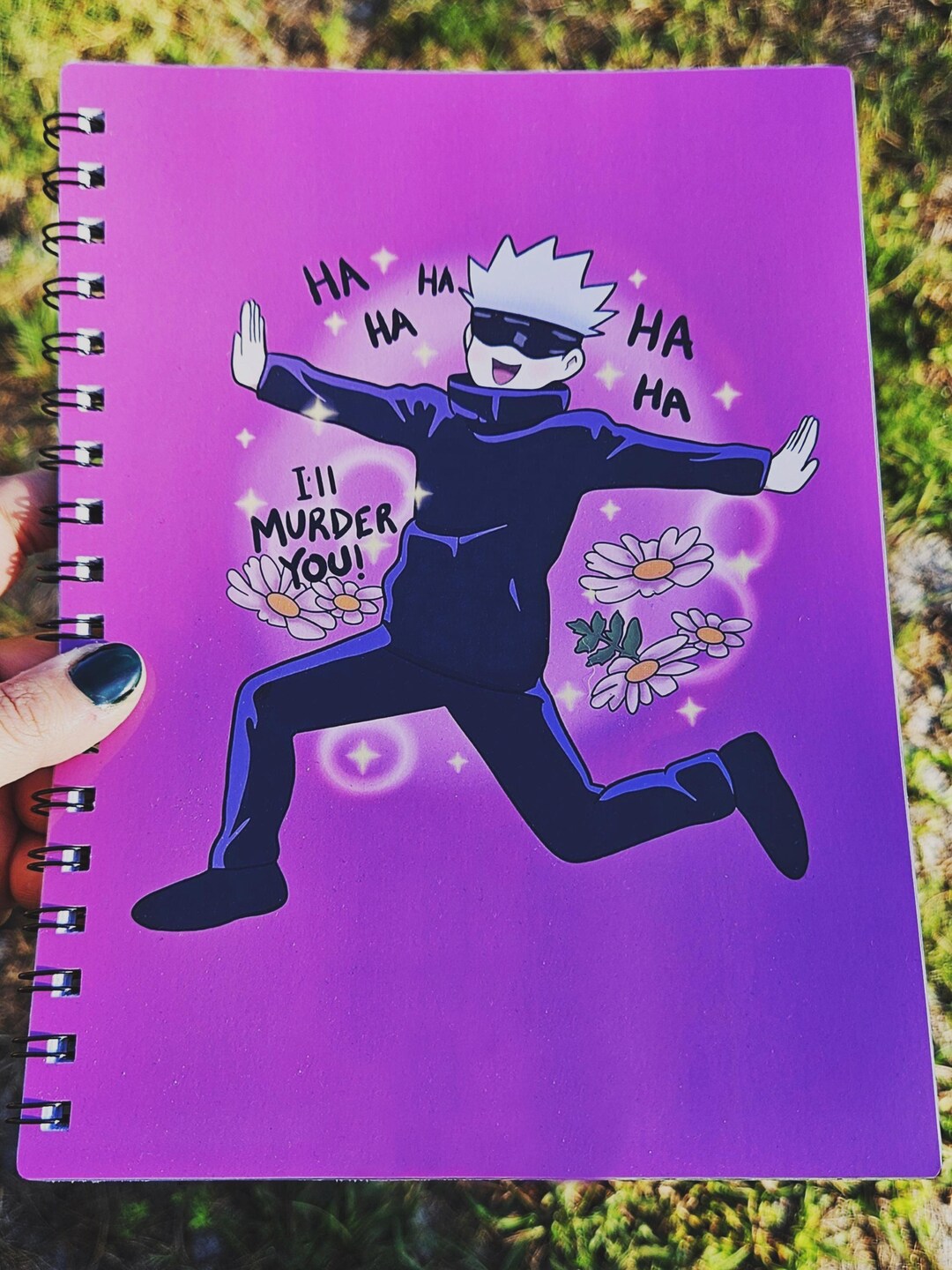 Anime Notebook | Satoru Gojo Jujutsu Kaisen Spiral Bound Journal - Etsy