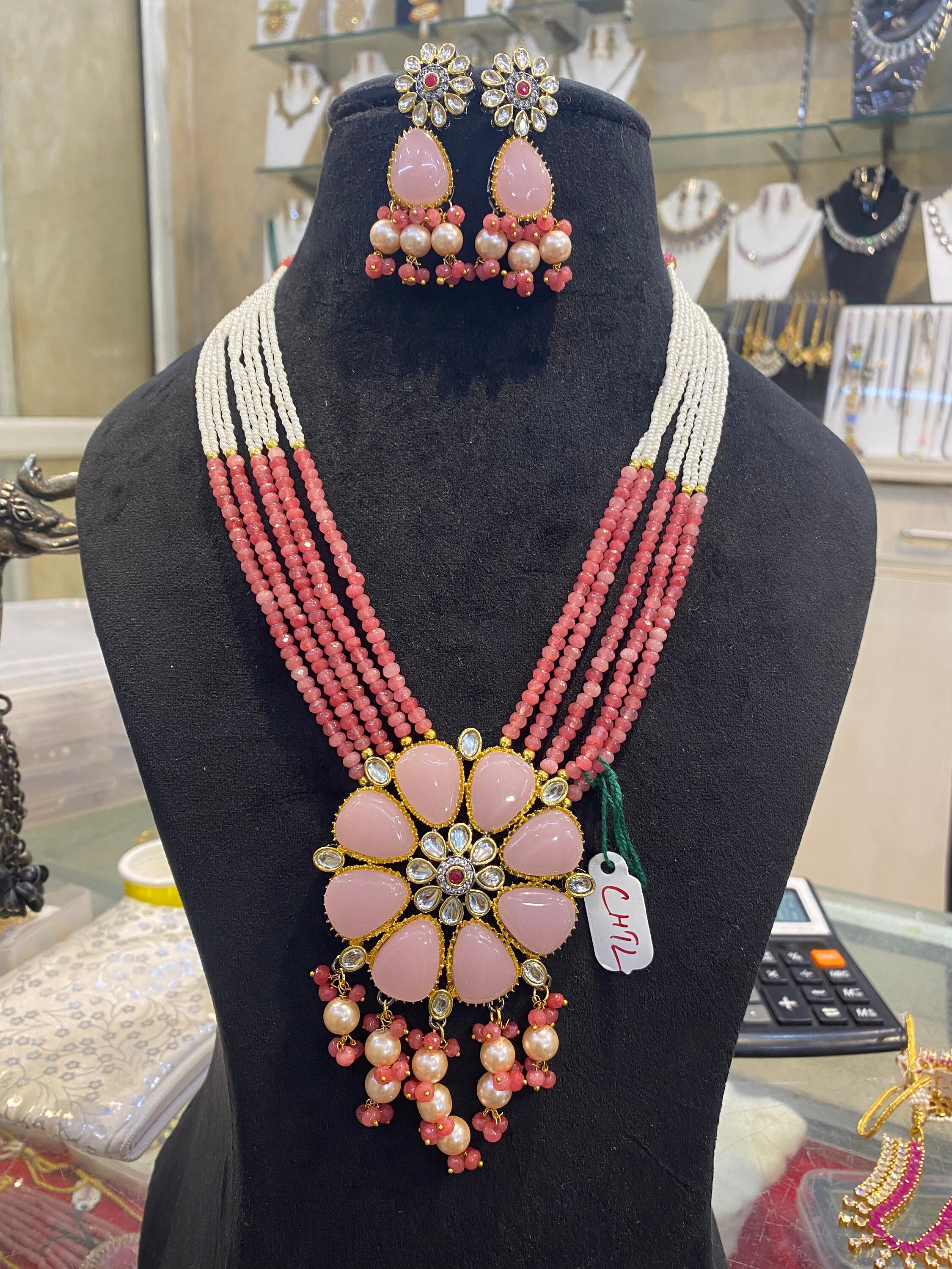 Kundan necklace sets deals
