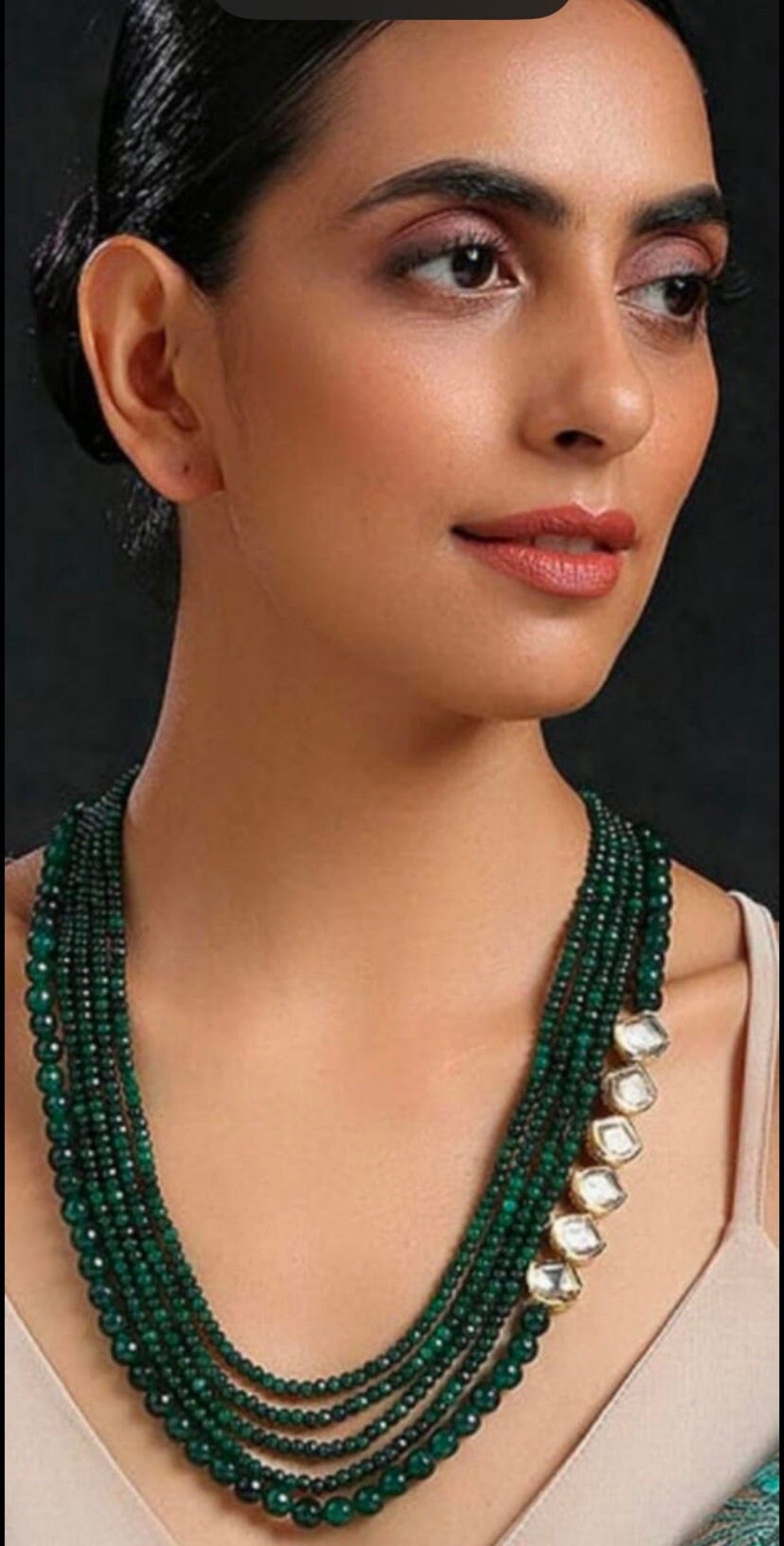 Indian Kundan Choker necklace set,wedding set, jewelry set with stunning  earrings for girls/women