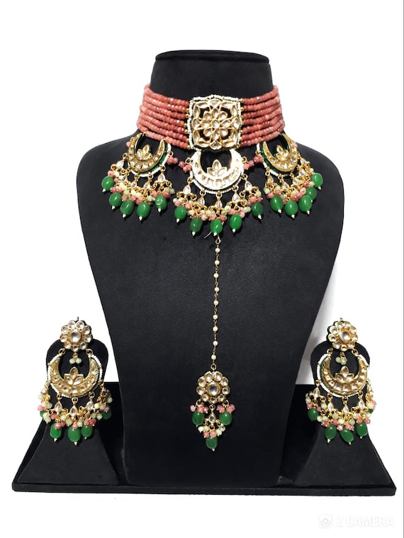 Kundan choker necklace designs deals