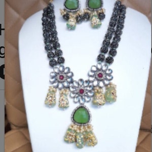 Designer Kundan necklace inspired by Sabyasachi wedding necklace bollywood jewelry party wear jewelry wedding necklace for women/ girls