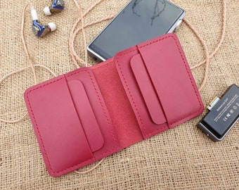 Card wallet, minimalist wallet, card holder, mens wallet, women's wallet, bifold wallet, vegetable tanned leather wallet,