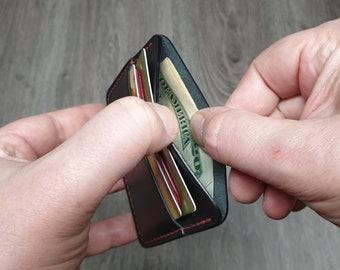 Card Wallet, Card Holder, Slim Leather Wallet, Men's Wallet, Women's Wallet