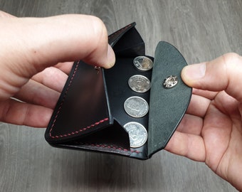 Tarjetero, monedero, tarjetero, billetera minimalista de cuero, billetera compacta, billetera para hombre, billetera para mujer