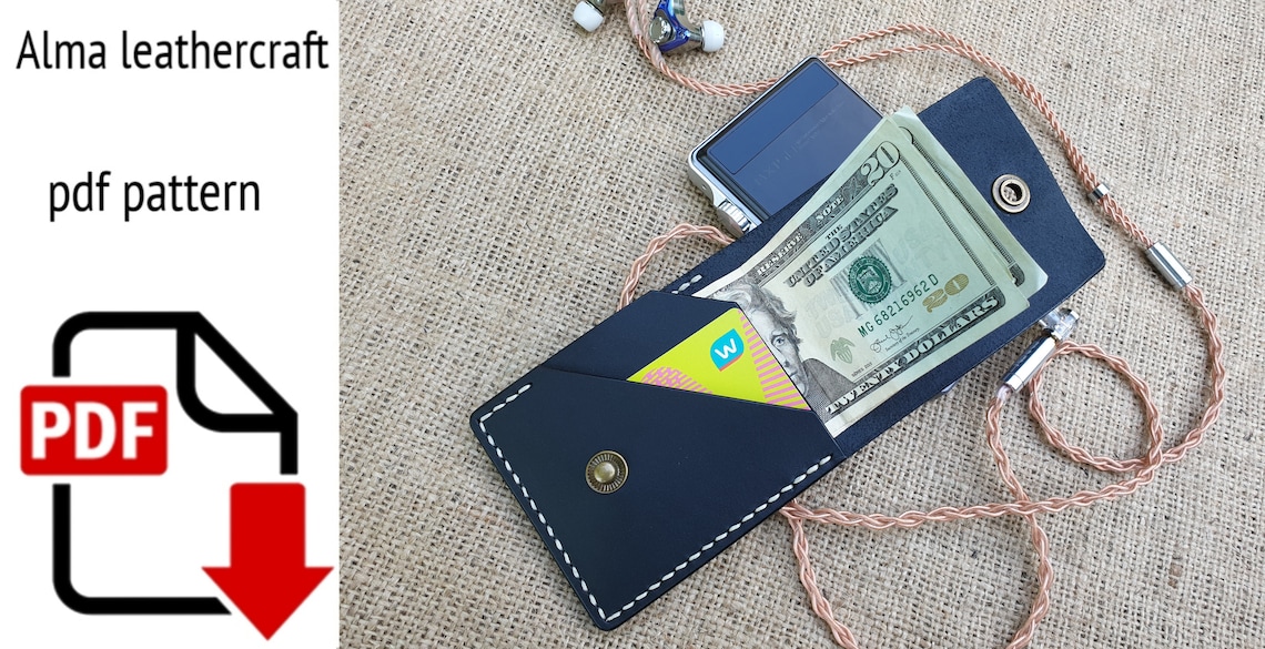 Minimalist Wallet Pdf Pattern, Leather Wallet Pattern, Mens Wallet ...