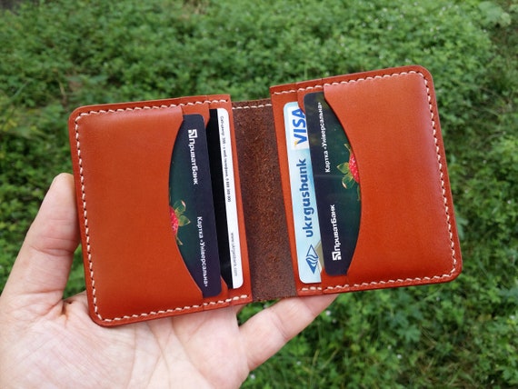 mens mini leather wallet