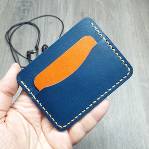 Minimalist card wallet, vegetable tanned leather, card wallet, card holder, compact wallet, anniversary gift, mens wallet, womens wallet