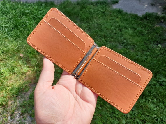 Money Clip Wallet Pattern Slim Wallet Pattern Leather Wallet 