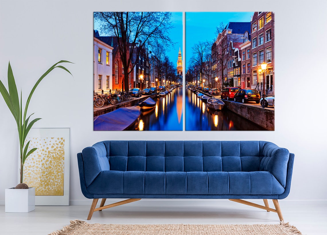 Amsterdam wall decor Holland Netherlands canals print | Etsy