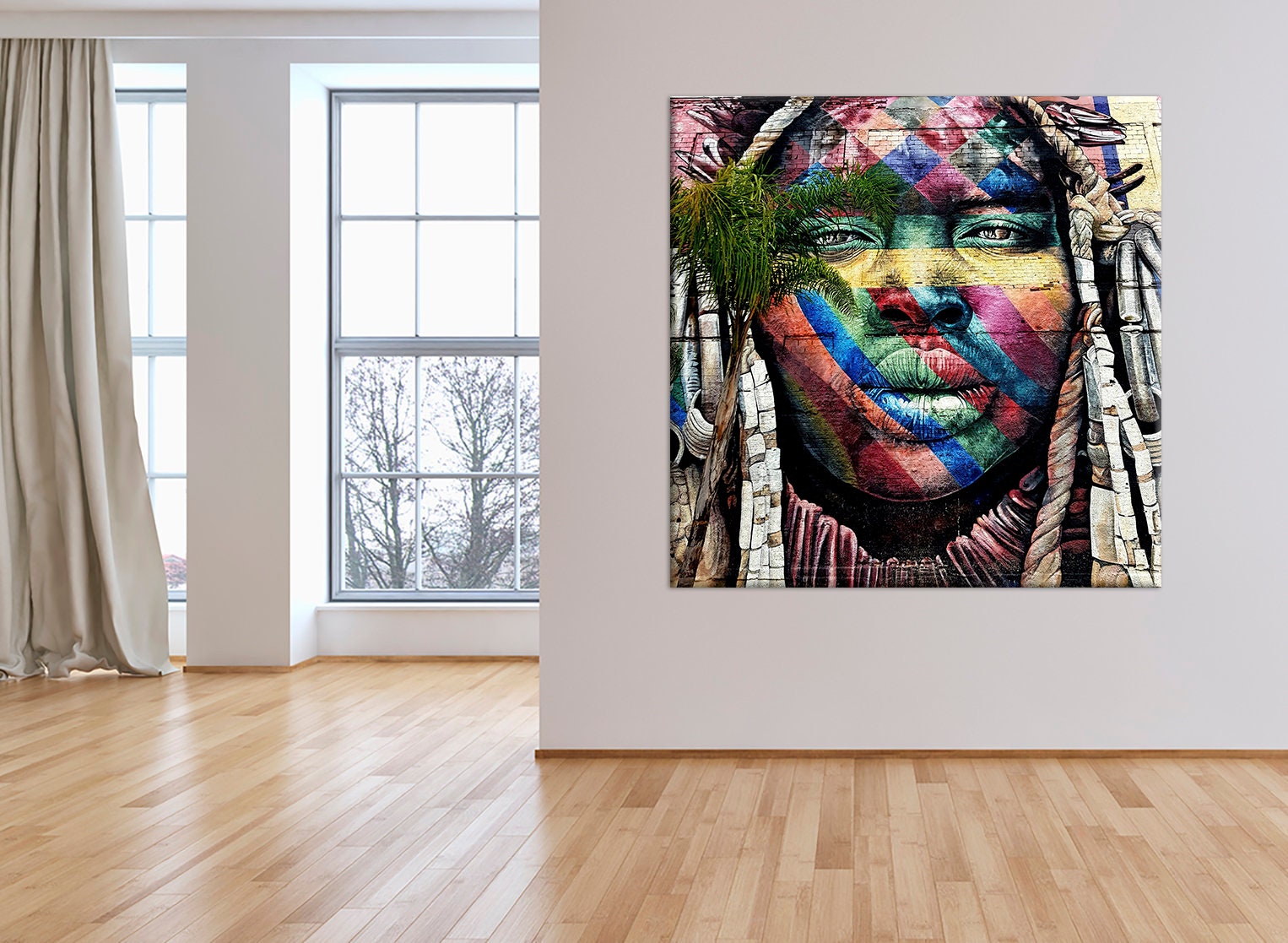 Graffiti wall art African wall decor African painting Modern Etsy