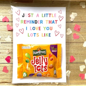 I love you lots like jelly tots mini sweet novelty gift [Thank you I love you]