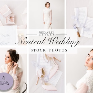 Neutral Wedding Stock Photo Bundle / Wedding Stock Photos / Styled Stock Photography