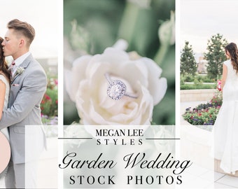 Garden Wedding Stock Photo Bundle / Wedding Stock Photos / Styled Stock Photography