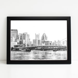 Pittsburgh City Print | Pittsburgh Black & White Print | City Photo | City Print