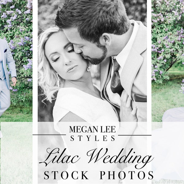 Lilac Wedding Stock Photo Bundle / Wedding Stock Photos / Styled Stock Photography