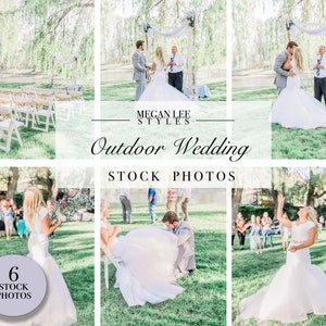 Outdoor Wedding Stock Photo Bundle / Wedding Stock Photos / Styled Stock Photography