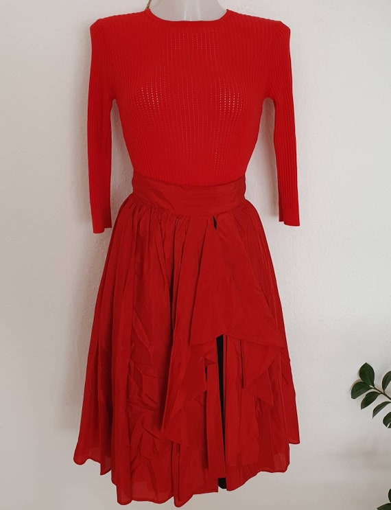 VERA MONT 80s vintage skirt XS 34 women's party d… - image 2