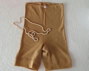 Vintage fine knit shorts S M 36 38 wool lingerie Bermuda high waist underwear lounge 04