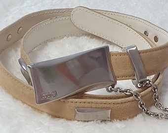Vintage LAURÉL belt suede size 42 M luxury noble 03