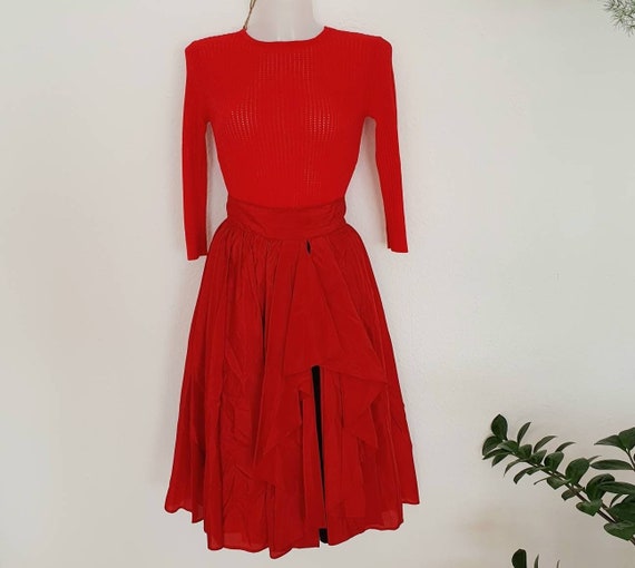 VERA MONT 80s vintage skirt XS 34 women's party d… - image 1