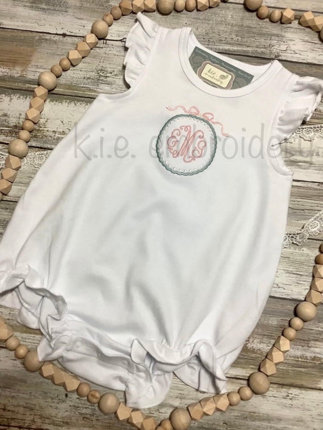 Tennessee Embroidered Baby/Girls Angel Sleeve Top main image 1