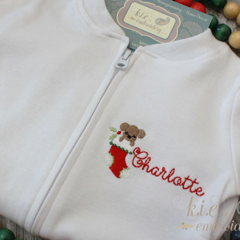 Petit Bebe Knits Boys Blue Check Footie Smocked Christmas Trees