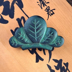 Vintage Japanischer Briefbeschwerer - Nambu Tekki (南部鉄器) Gusseisen Bunchin - Japanische Kalligraphie Shodo Briefbeschwerer - Wohndekoration - Perfektes Geschenk
