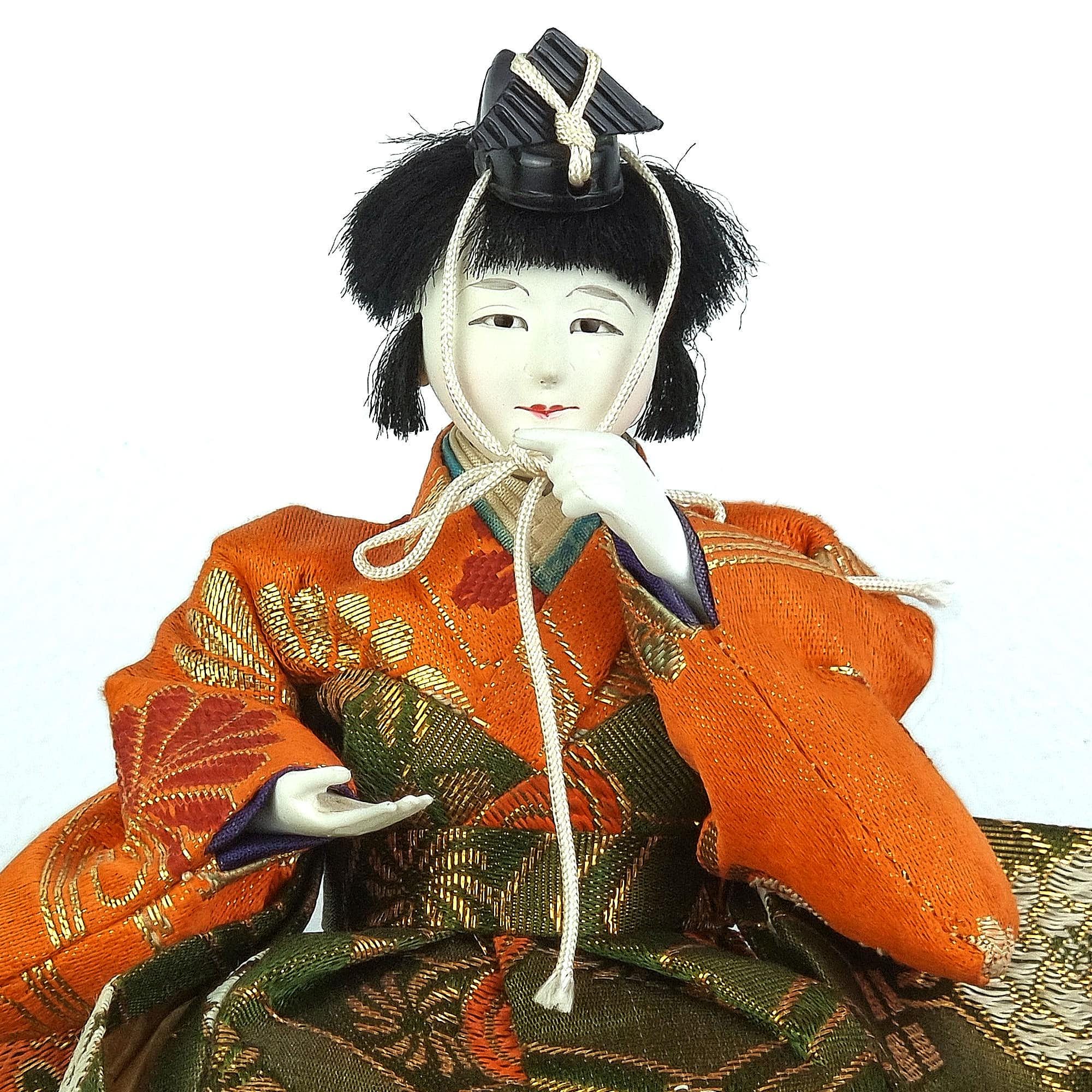 Poupée Ancienne Japon – Début XXe Siècle – 12 Cm – Figurine Vintage