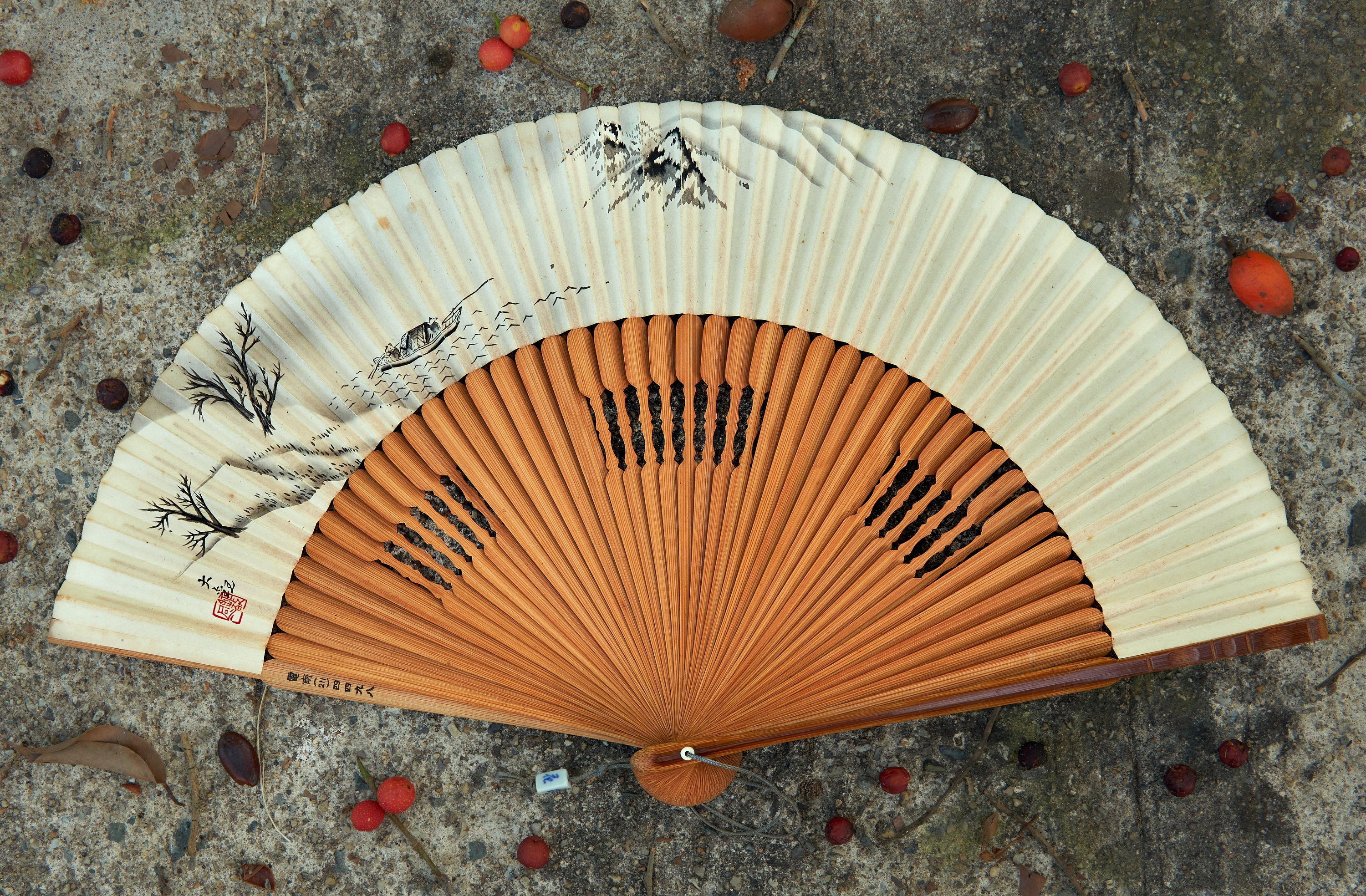 Vintage Folding Fan Japanese Decorative Hand Fan Made of Etsy