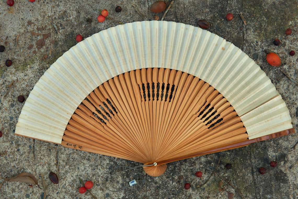 Vintage Folding Fan Japanese Decorative Hand Fan Made of Etsy