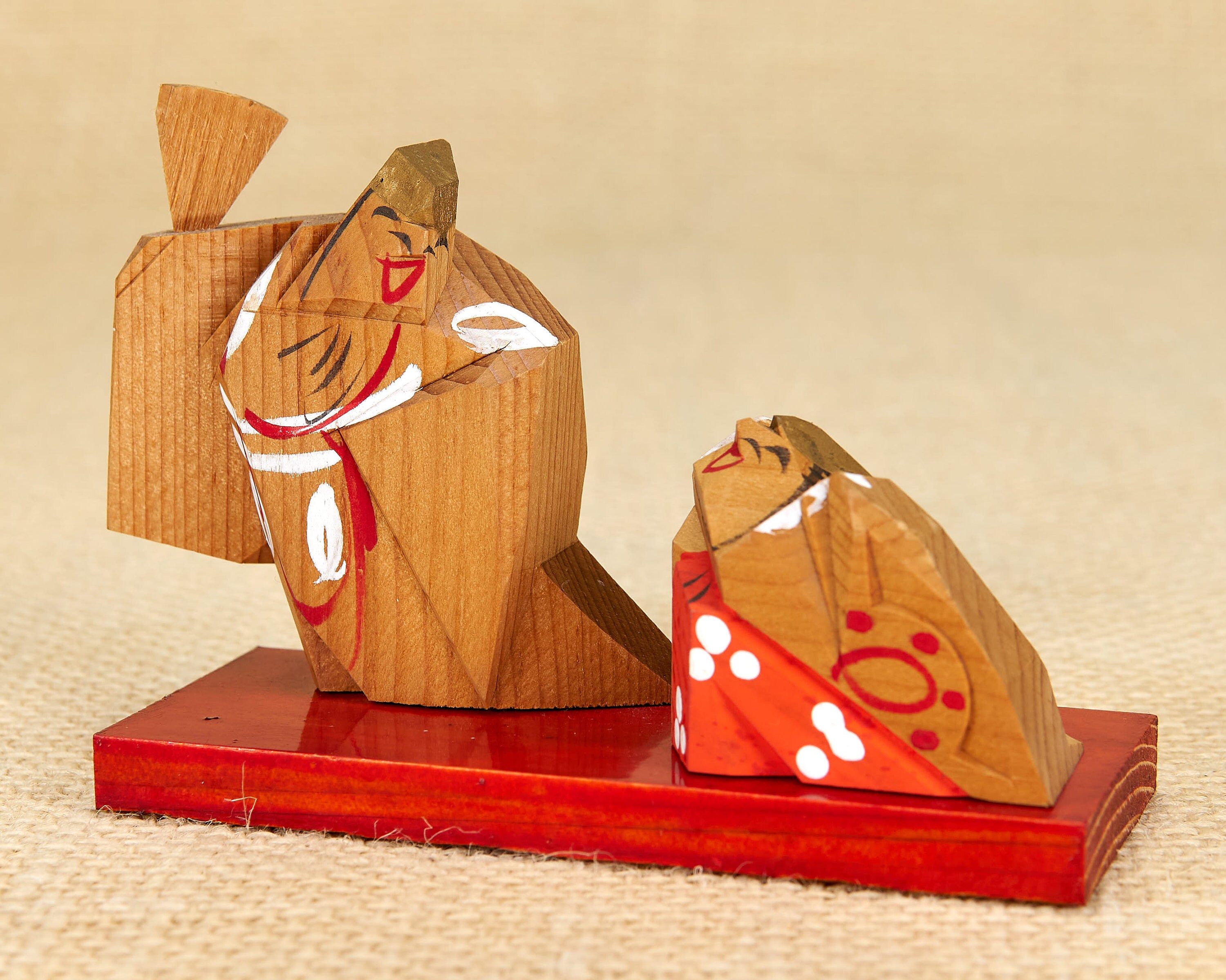 Japanese Vintage Wood Carved Figurine Kabuki Theater Etsy