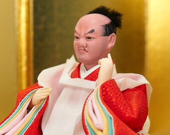 Japanese Vintage Hina Doll (1970s), Collectible Hand-made Silk Kimono Doll,  Unique Japan Home Decor