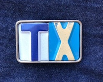 Handmade Belt Buckle  TX- Great Gift for Him or Her!