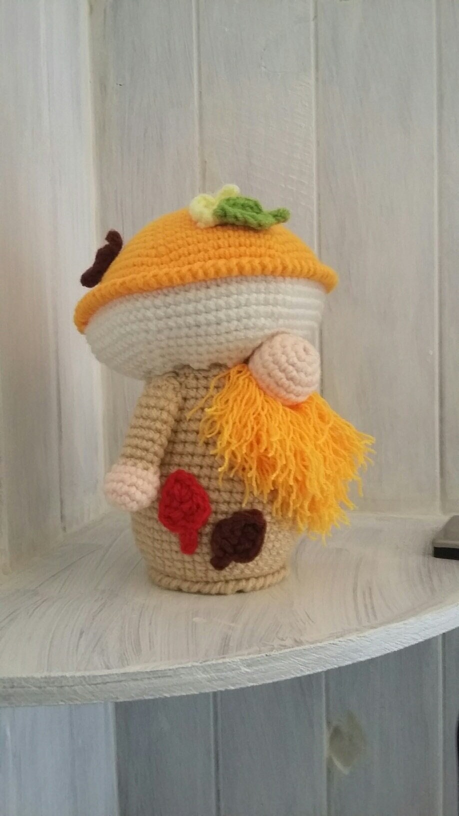 Gnome Champignon, Décoration d'automne, Crochet d'automne Gnome, Gnome Champignon Amigurumi