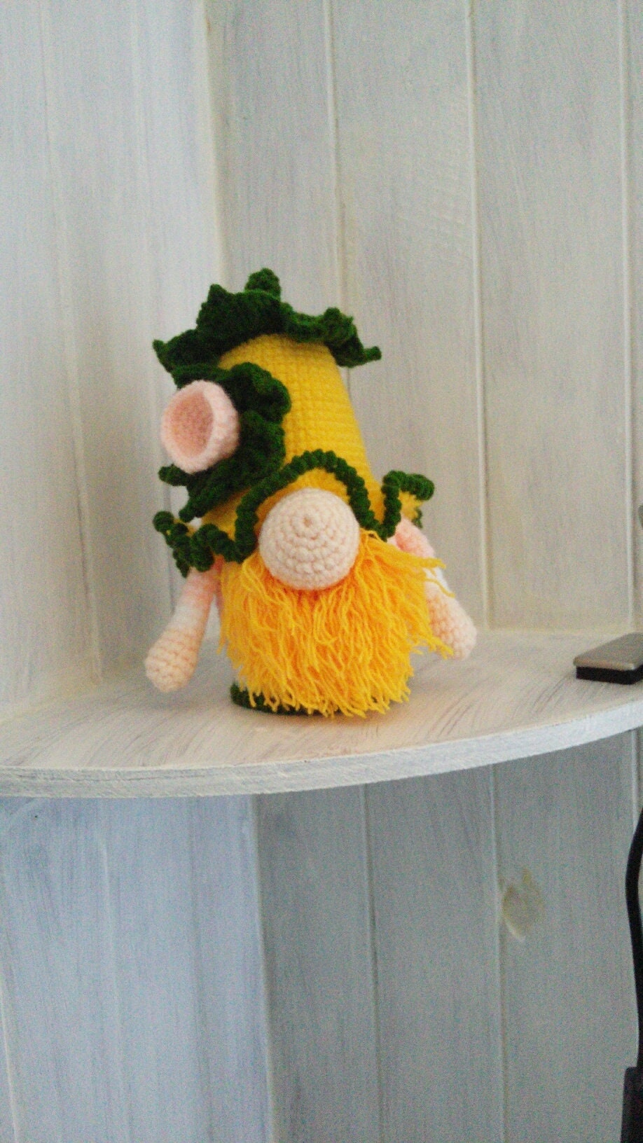 Jonquille Gnome, Jonquille Au Crochet, Crochet Gnome, Décoration Jaune