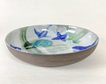 Handmade Ceramic Artisan Bowl / Colorful Serving Bowl / Decorative Pottery Bowl | Stoneware Soup Bowl