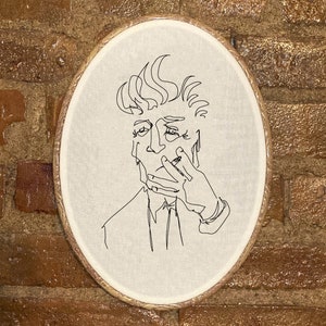 David Lynch Hand Embroidered Wall Hanging