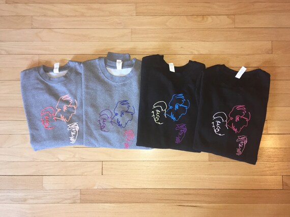 hand embroidered sweatshirt