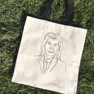Wes Anderson Hand Embroidered Tote Bag