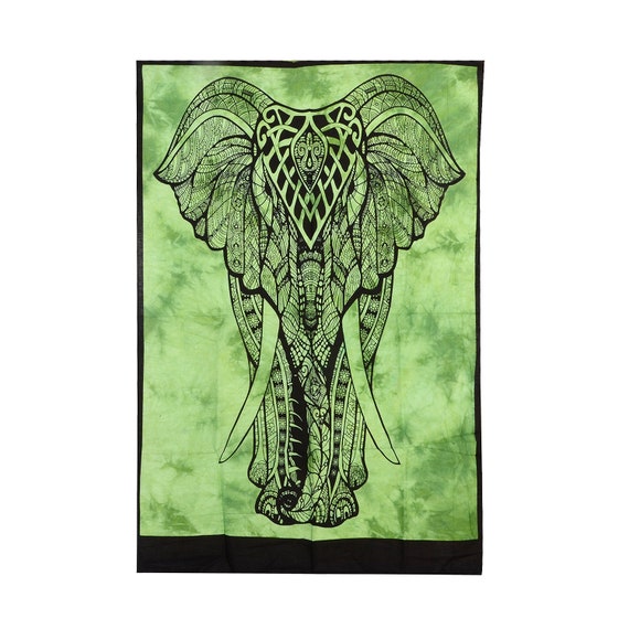 Wall Hanging Small Cotton Star Mandala Elephant Beautiful Tapestery Poster Art