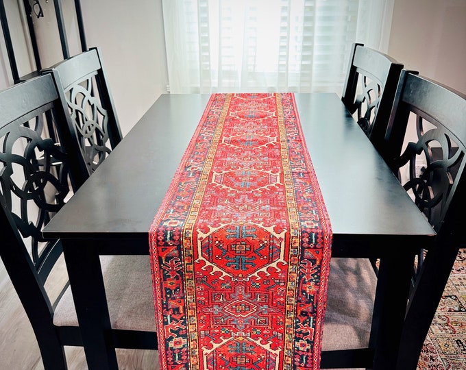 Persian Style Boho Table Cloth, Persian Table Runner, Haftsin Table Runner, Nowruz, Haftseen