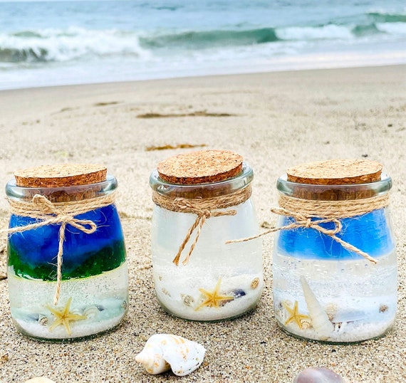 Scented Candle Ocean Candle Beach Wedding Candle Lavender Etsy