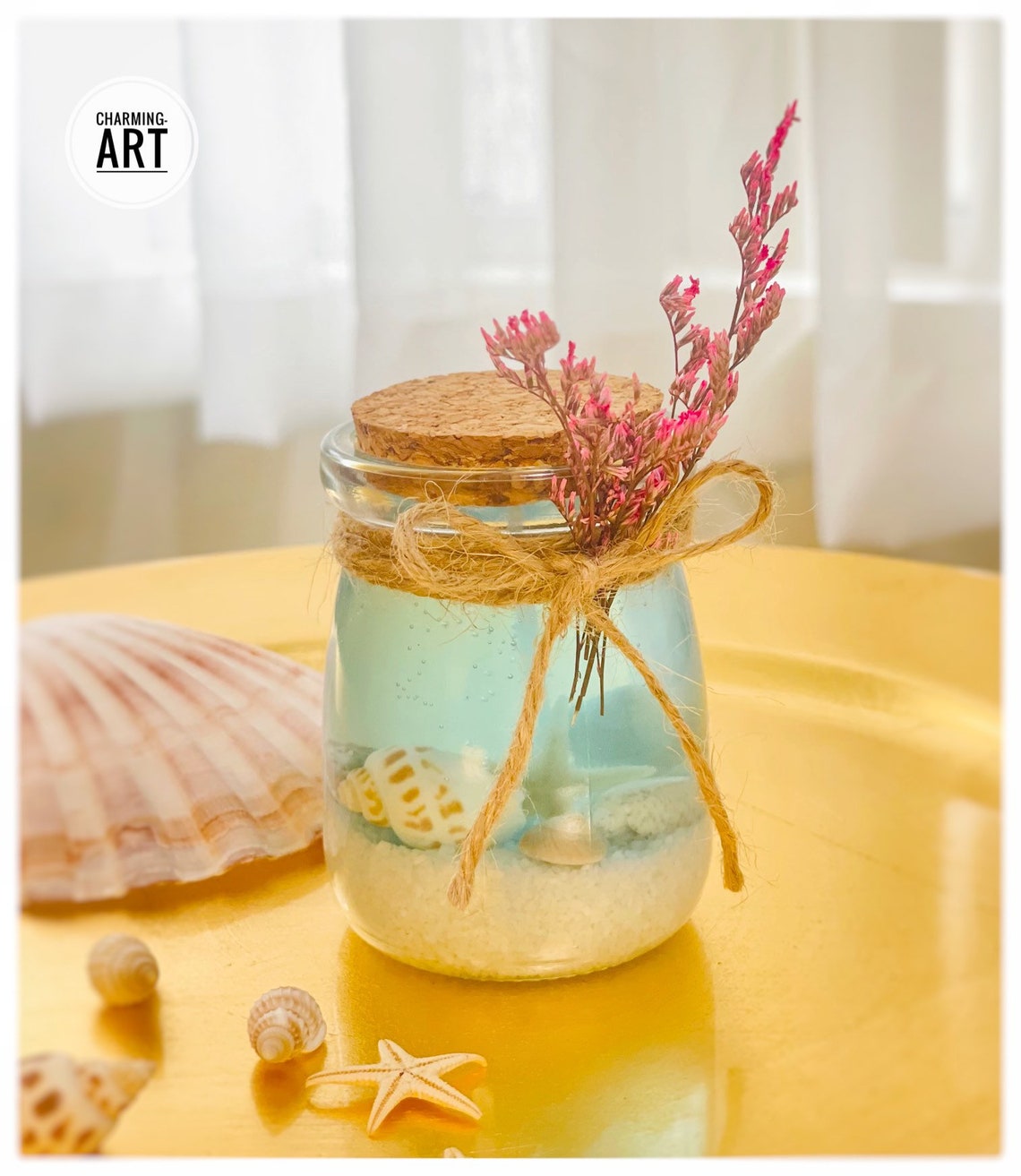 Scented Candle Ocean Candle Beach Wedding Candle Lavender Etsy