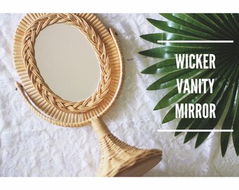 Wicker Vanity Etsy