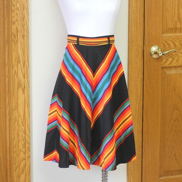 Chevron Ikat Skirt