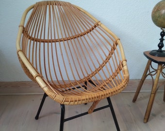 Mid Century Korbstuhl