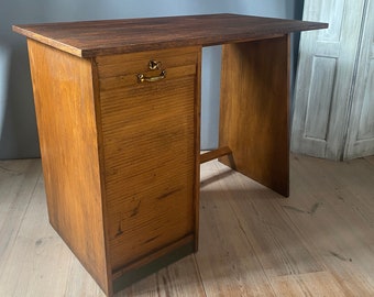 Vintage roller shutter desk